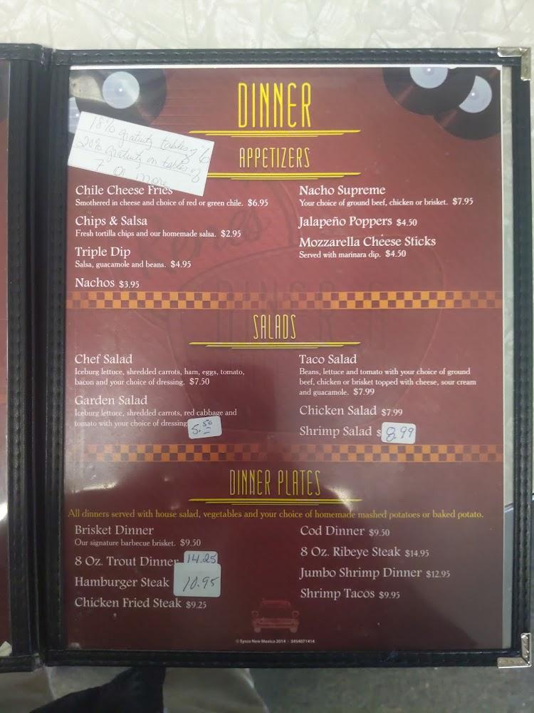 Rene's 50's Diner Menu image 2