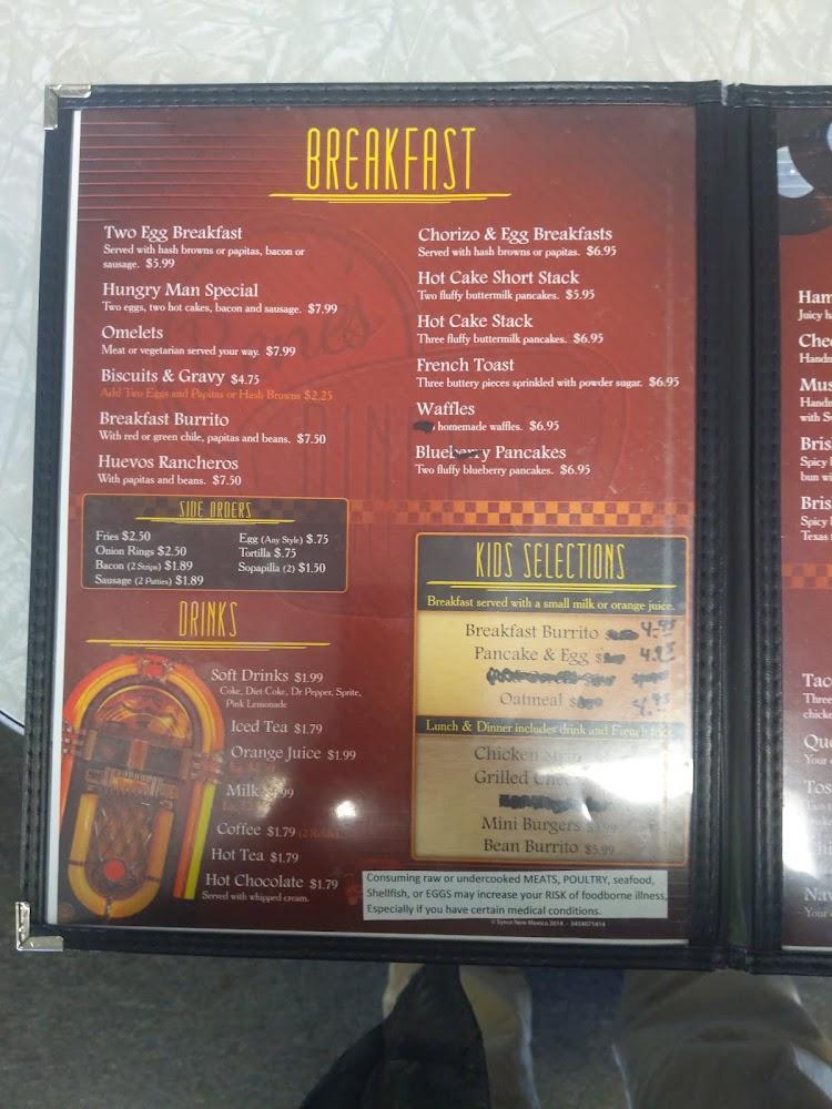 Rene's 50's Diner Menu image 3